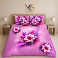 Crystal Flower Printed Bedsheet