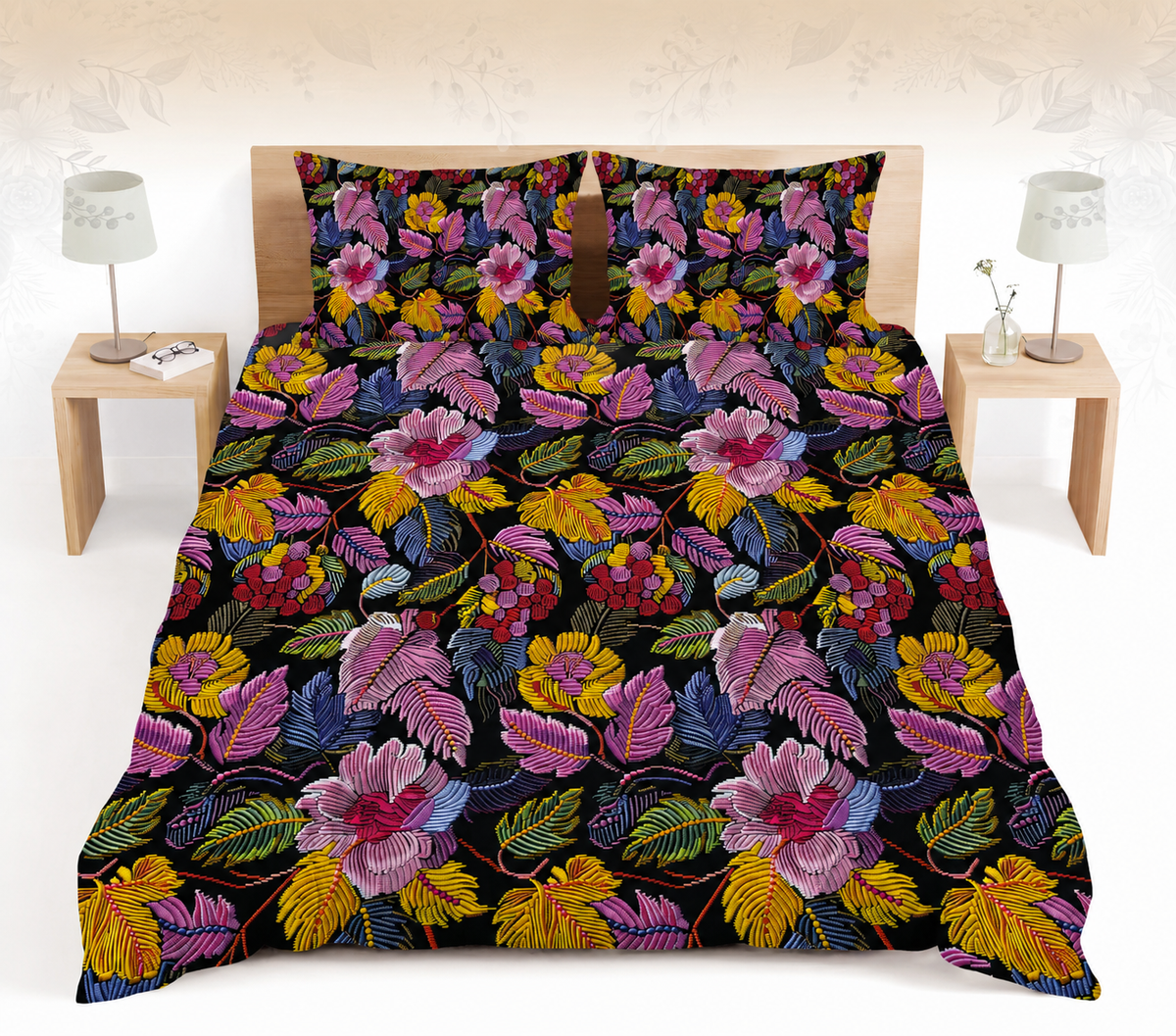Embroidered Style Duvet Cover Set