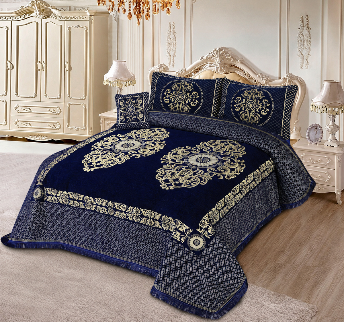Bridal Royal Velvet Bedspread Set