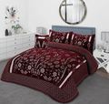 Premium Velvet Bridal Bedspread Set