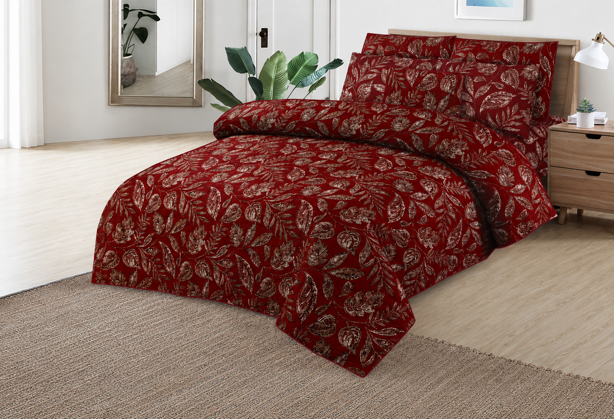 Botanical Print Cotton Bedding Set