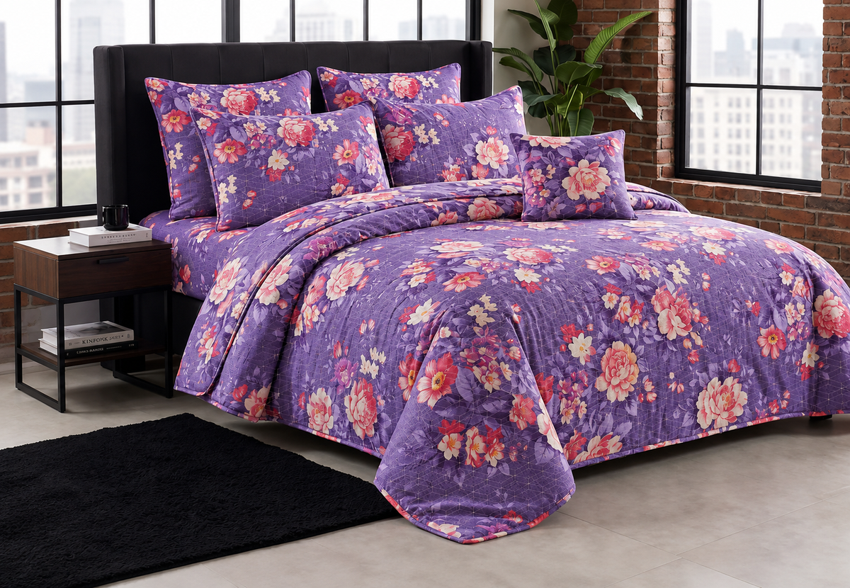 Floral Quilt Bedding Set