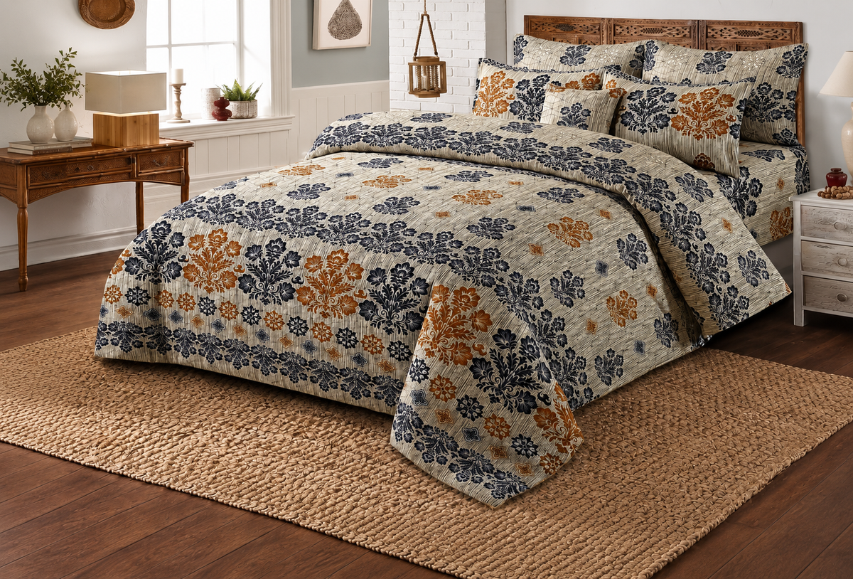 Premium Pure Cotton  Bedsheet Set