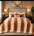 Heavy Winter Faux Fur Blanket Set
