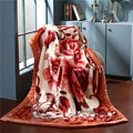 Plum Velvet Floral Blanket