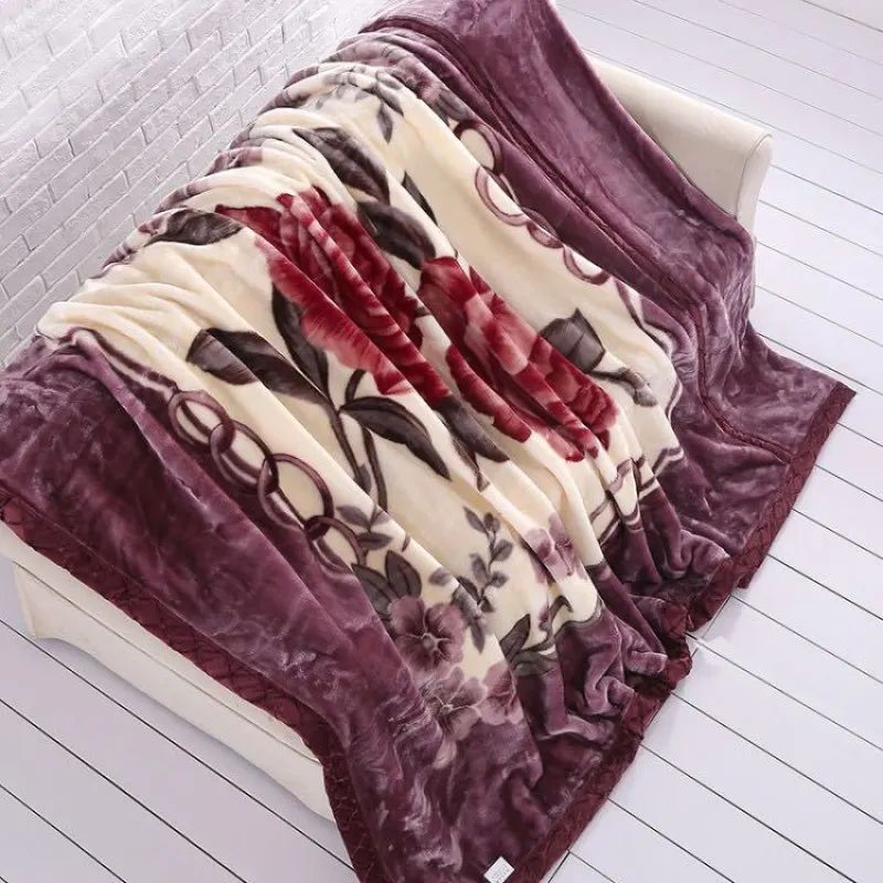 Vintage Rose Mink Blanket